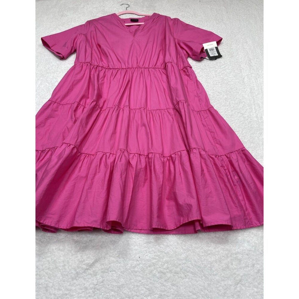 Who What Wear Pink Midi Dress